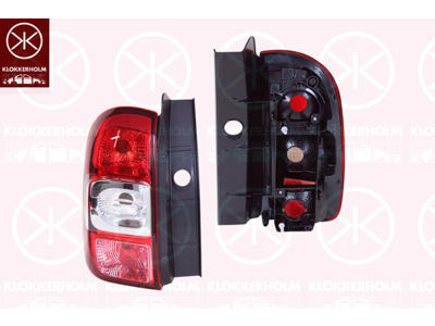 Tail Light Assembly, without bulb holder, Left