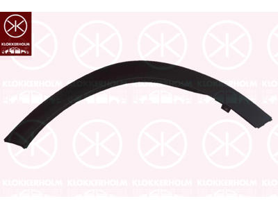 Flaring, wing, Plastic, Left Front, black