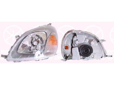 Headlight, Ichikoh, H4, with motor for headlamp levelling, Right, Indicator Colour: yellow, Illuminance [lx]: 17.5