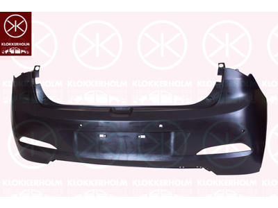 Bumper, Rear, with hole(s) for park distance control