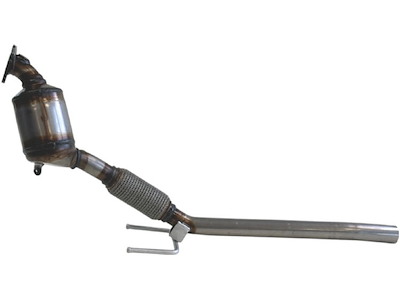 Catalytic Converter, with mounting parts, Euro 5, Emission Standard: Euro 6