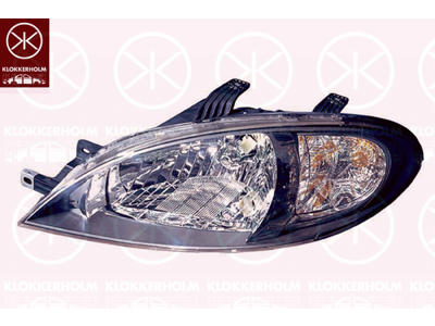 Headlight, 5-drs, H4, with motor for headlamp levelling, Right, Illuminance [lx]: 12.5