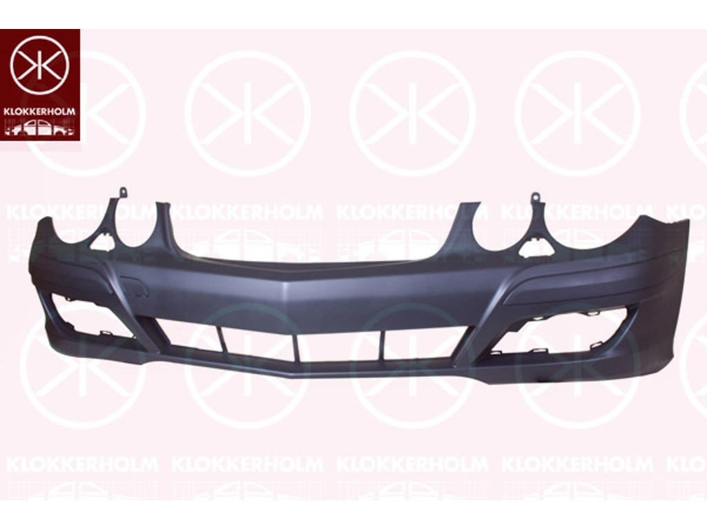 Bumper, w/primer, Classic, Front, with hole(s) for washer nozzle