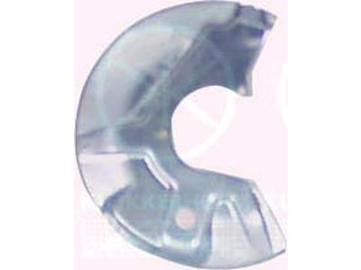 Splash Guard, brake disc, Front Axle Left, Diameter 1/Diameter 2 [mm]: 272/78, Zinc-coated