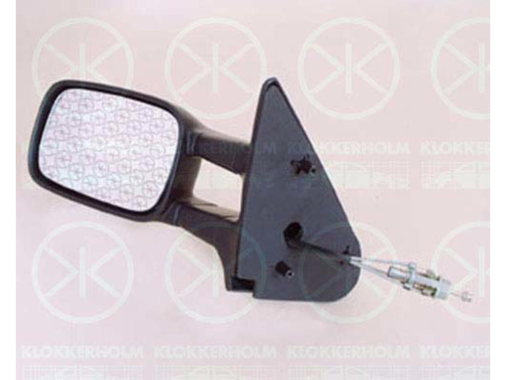 Exterior Mirror, Control: cable pull, Convex, Right
