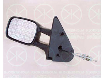 Exterior Mirror, Control: cable pull, Convex, Right