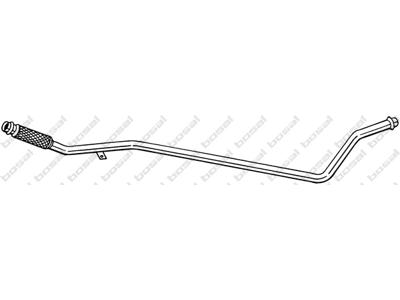 Exhaust Pipe, Up to Euro 4, for vehicles with catalytic converter