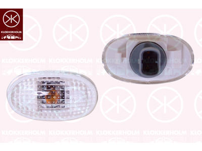 Direction Indicator, both sides, white, with bulb holder, WY5W