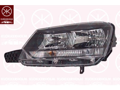 Headlight, Left, Illuminance [lx]: 20, H7/H7, with motor for headlamp levelling, AL