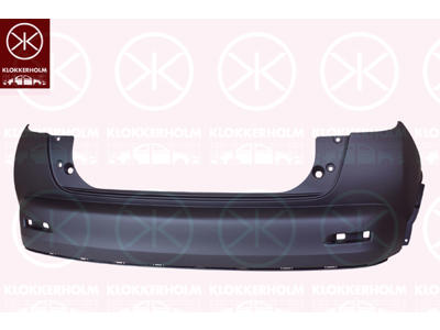 Bumper, Rear, Vehicle Production Country: Great Britain, Upper section