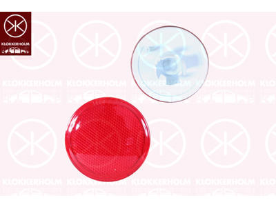 Retroreflector (katoog), rood, Rechts achter