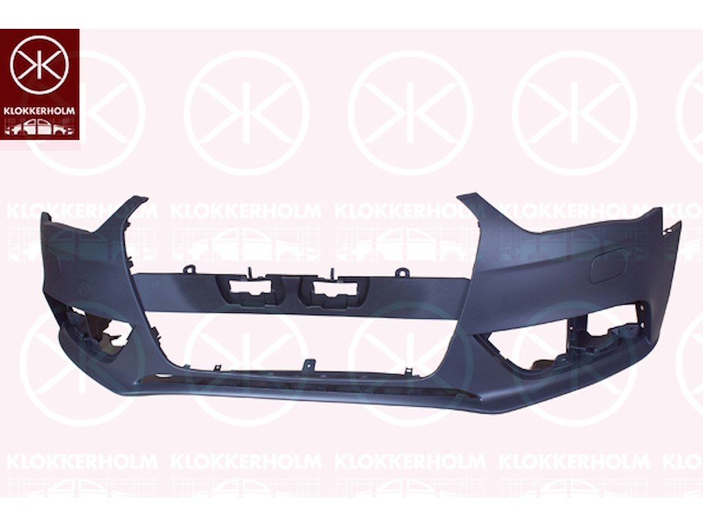 Stötfångare, m/grundlack, Fram, med hål för spolmunstycke