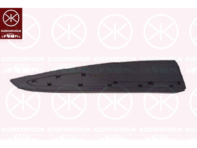 Trim/Protection Strip, door, black, Right Rear, with holes for trim/protective strip