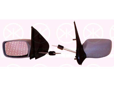 Exterior Mirror, w/primer, Control: cable pull, Convex, Right