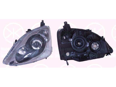 Headlight, H1/H3, for vehicles with headlight levelling, Left, Illuminance [lx]: 17.5