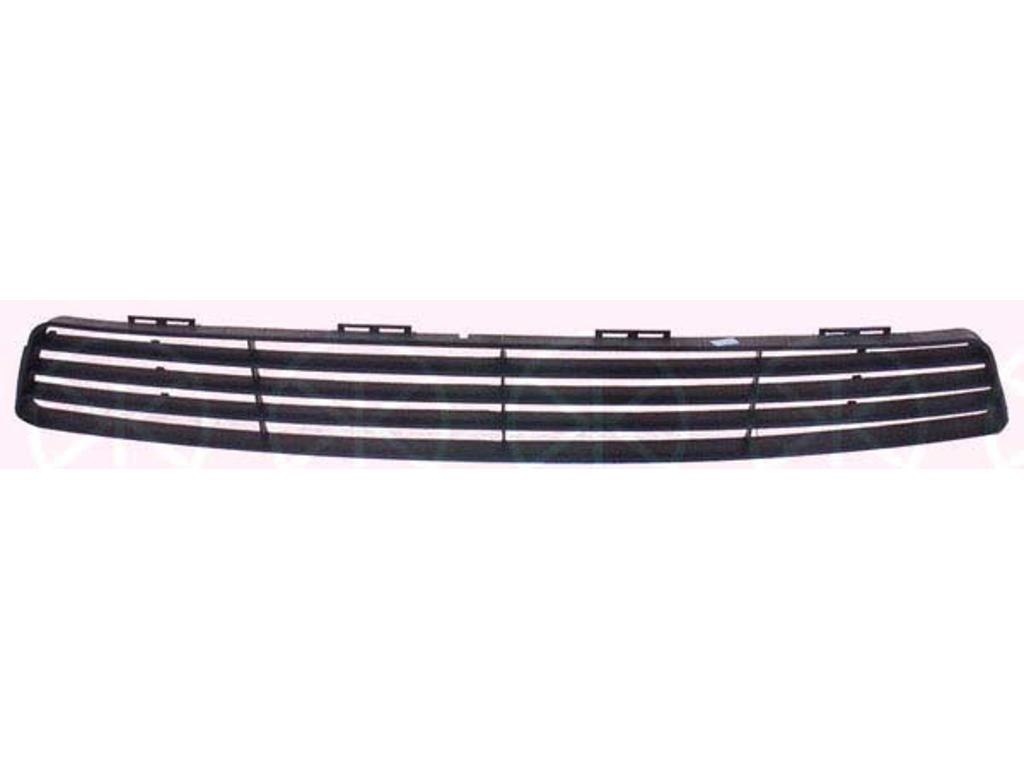 Ventilation Grille, bumper, Front, black, Centre Section