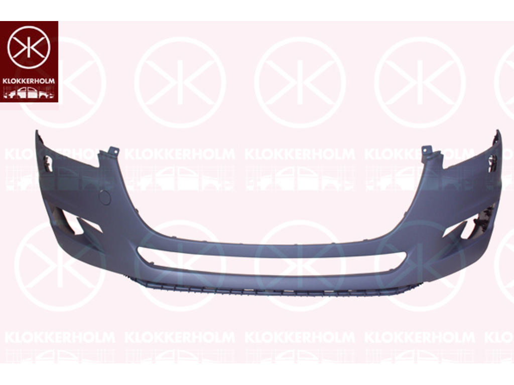 Bumper, w/primer, Front, with hole(s) for washer nozzle