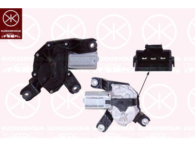Wiper Motor, Rear, Voltage [V]: 12
