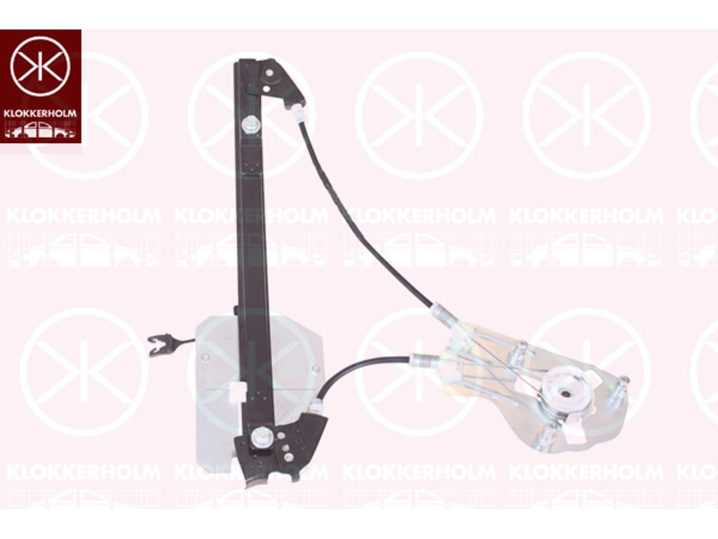 Window Regulator, 4-dr, Manual, Right Rear