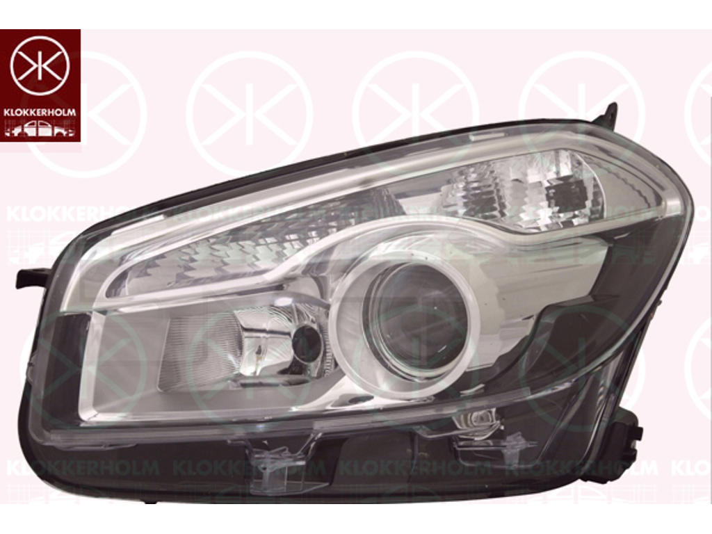Headlight, Left, Bi-Xenon, D1S/H7, without control unit for Xenon, with motor for headlamp levelling