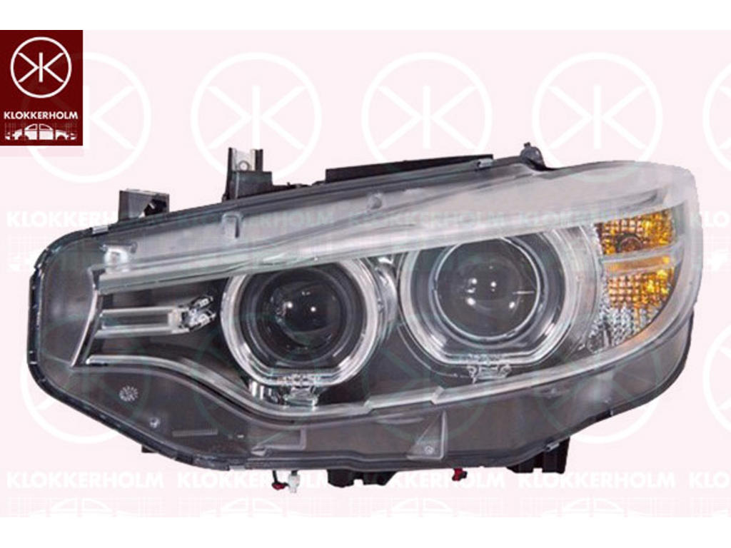 Headlight, Left, Illuminance [lx]: 17.5, Bi-Xenon, with dynamic bending light, with daytime running light (LED), without control unit for Xenon, without control unit for aut. LDR, D1S (gas discharge tube), AL
