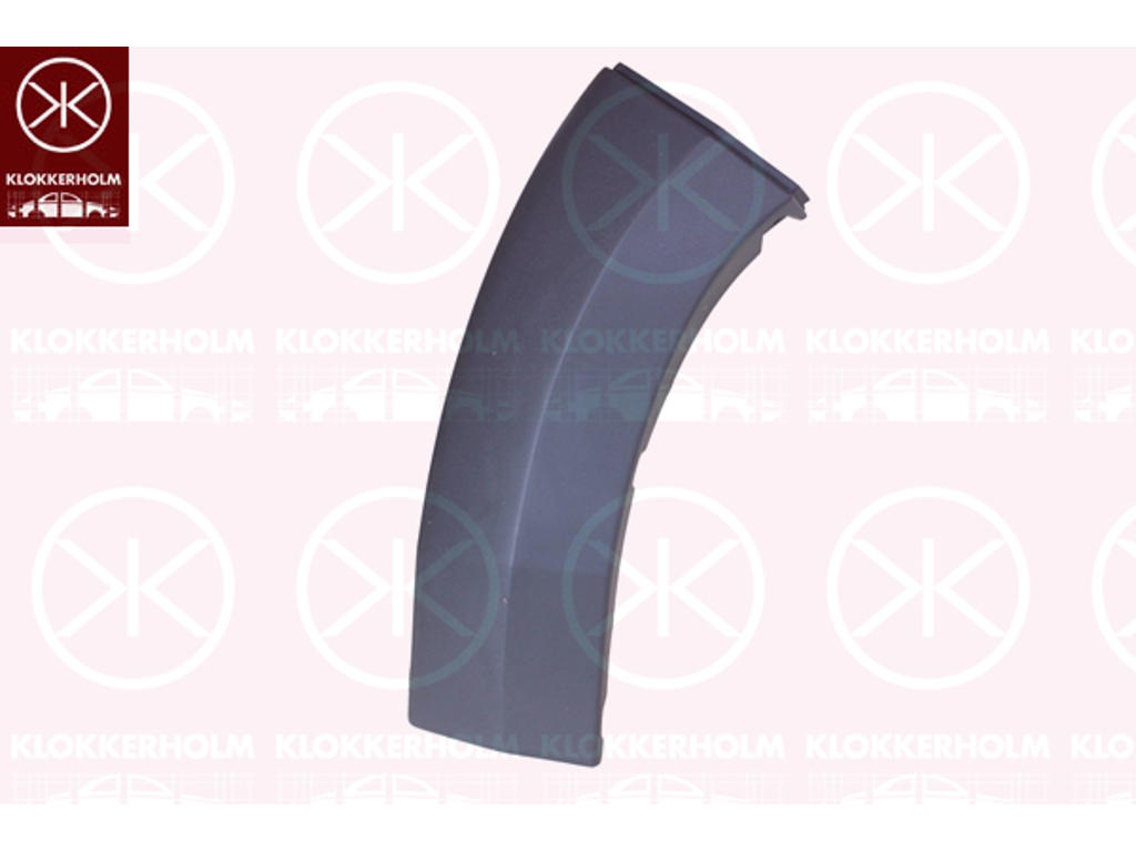 Trim/Protection Strip, bumper, for vehicles with track widening, grey, Left Front, Outer section