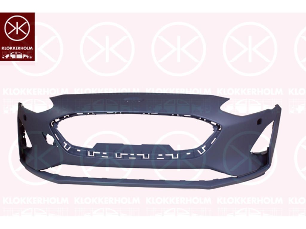Bumper, w/primer, Front, with hole(s) for washer nozzle