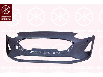 Bumper, w/primer, Front, with hole(s) for washer nozzle