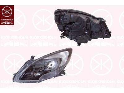 Headlight, Left, Illuminance [lx]: 17.5, HIR2, Housing Colour: black, with motor for headlamp levelling, AL