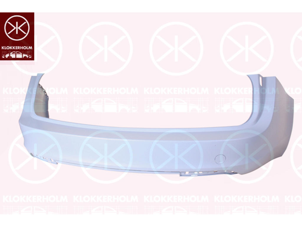Bumper, w/primer, for vehicles without park distance control, Rear, not for trim level: OPC