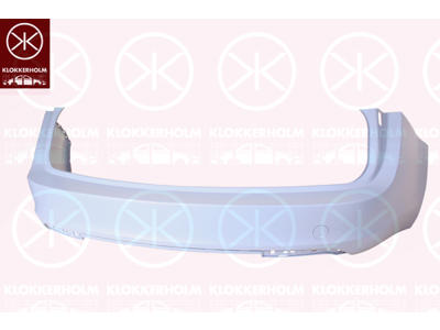 Bumper, w/primer, for vehicles without park distance control, Rear, not for trim level: OPC