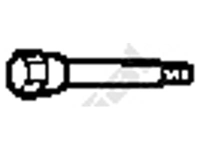 Bolt, exhaust system, Thread Size: M6, Length [mm]: 46