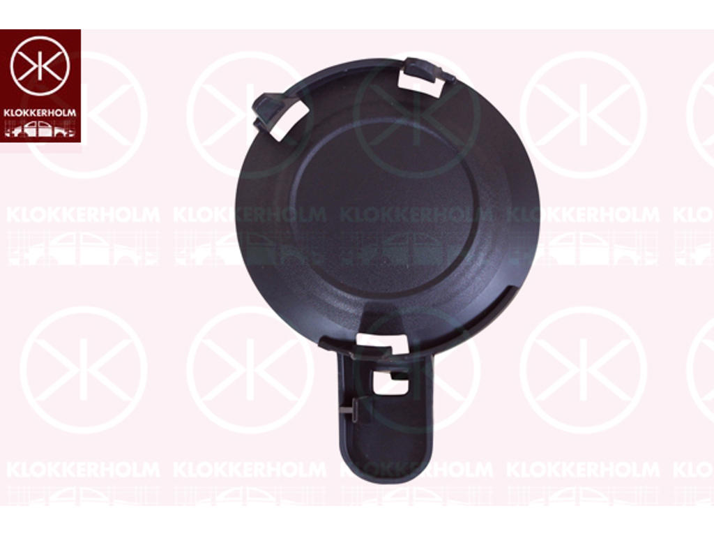 Cover, bumper, Left Front, for vehicles without front fog light, black