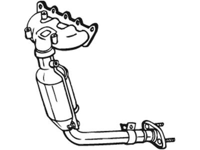 Catalytic Converter, with mounting parts, Emission Standard: Euro 3