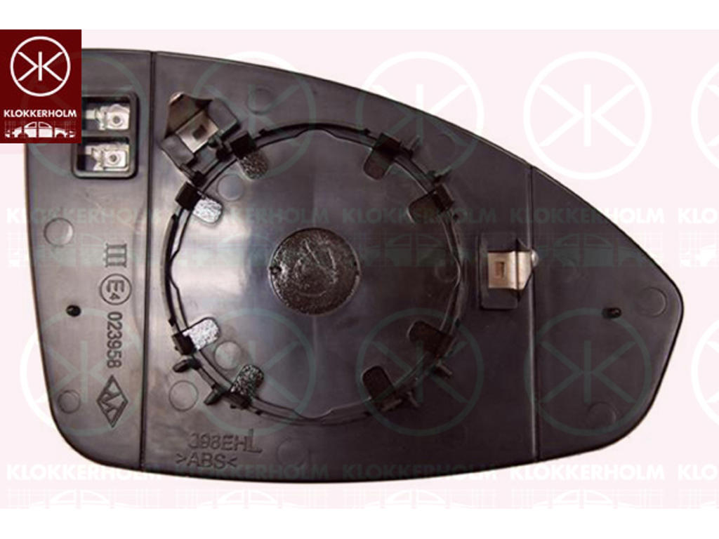 Mirror Glass, exterior mirror, Convex, Heatable, Left