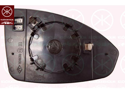 Mirror Glass, exterior mirror, Convex, Heatable, Left