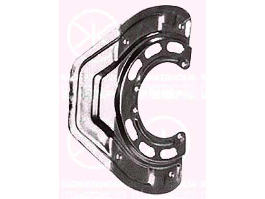 Splash Guard, brake disc, Front Axle, Diameter 1/Diameter 2 [mm]: 254/100, Zinc-coated