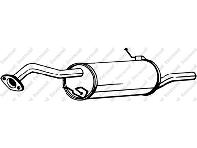 Rear Muffler, See accessories list for additionally required parts:  
