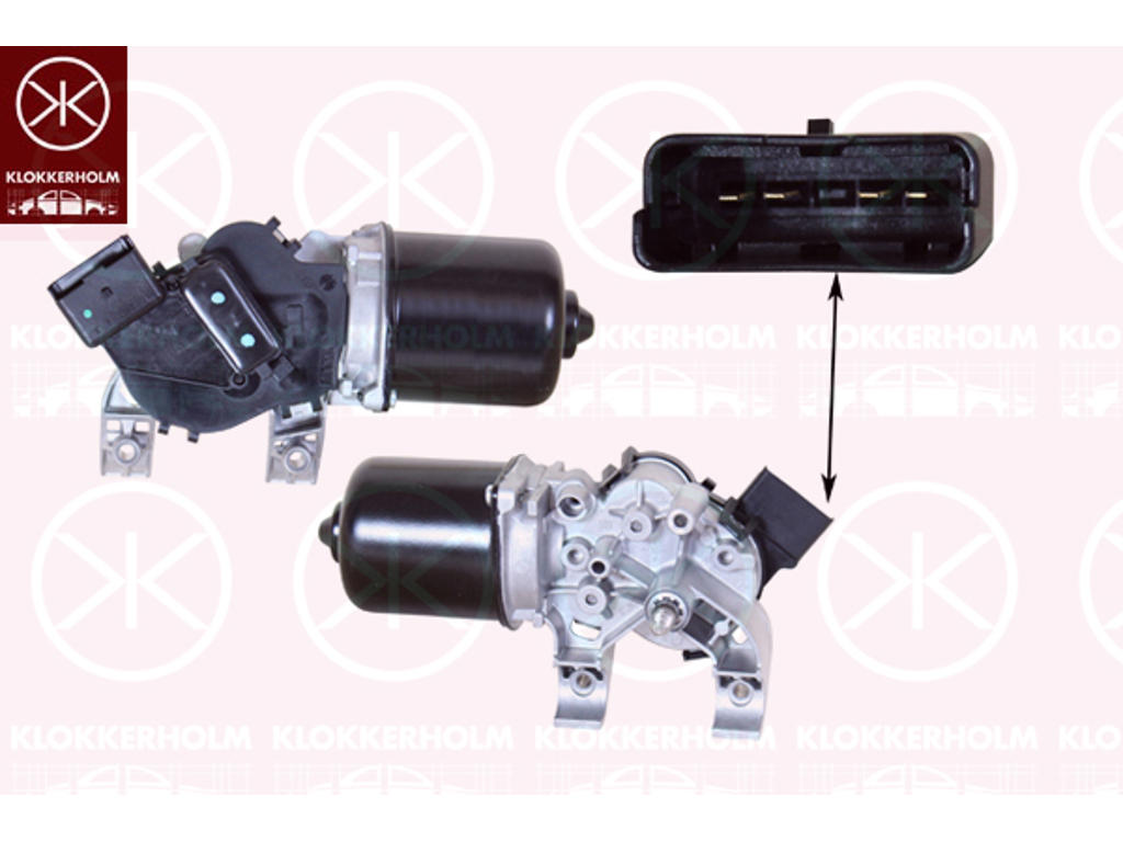Wiper Motor, Front, Voltage [V]: 12