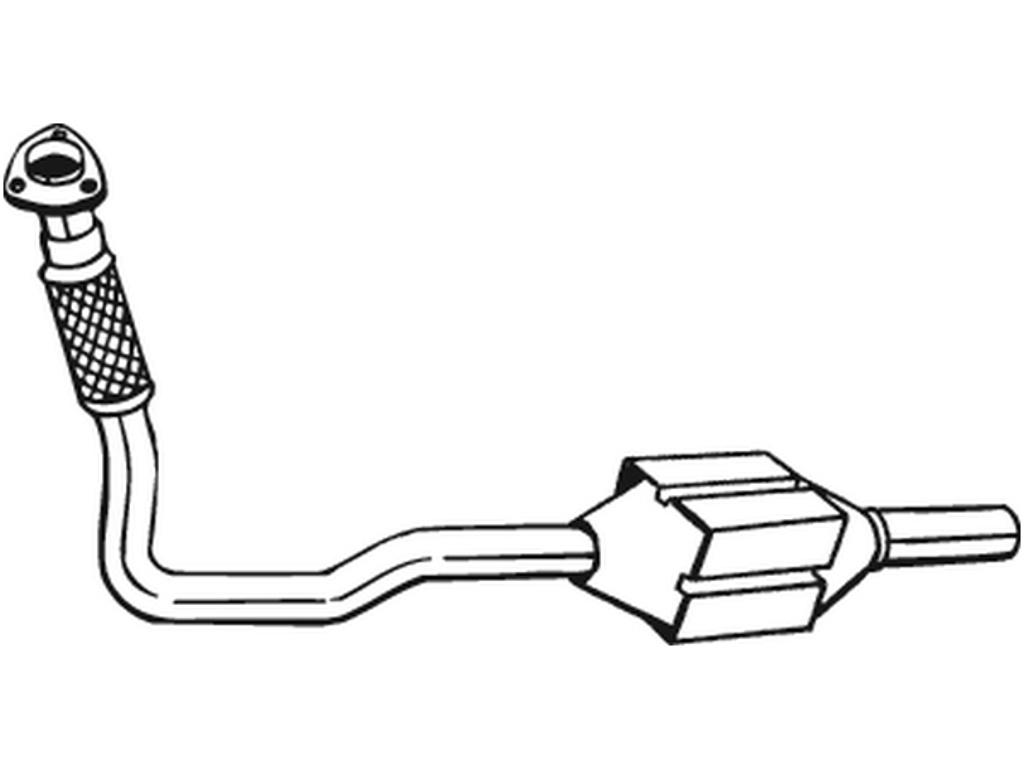 Catalytic Converter, with mounting parts, Emission Standard: Euro 1, Emission Standard: Euro 2
