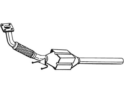 Catalytic Converter, with mounting parts, Emission Standard: Euro 1, Emission Standard: Euro 2
