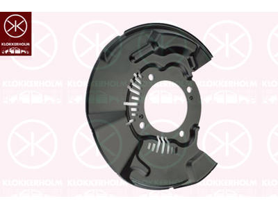 Dekplaat, remschijf, Vooras rechts, niet voor ESP, Aantal boringen: 4, Diameter 1/2 [mm]: 330/102