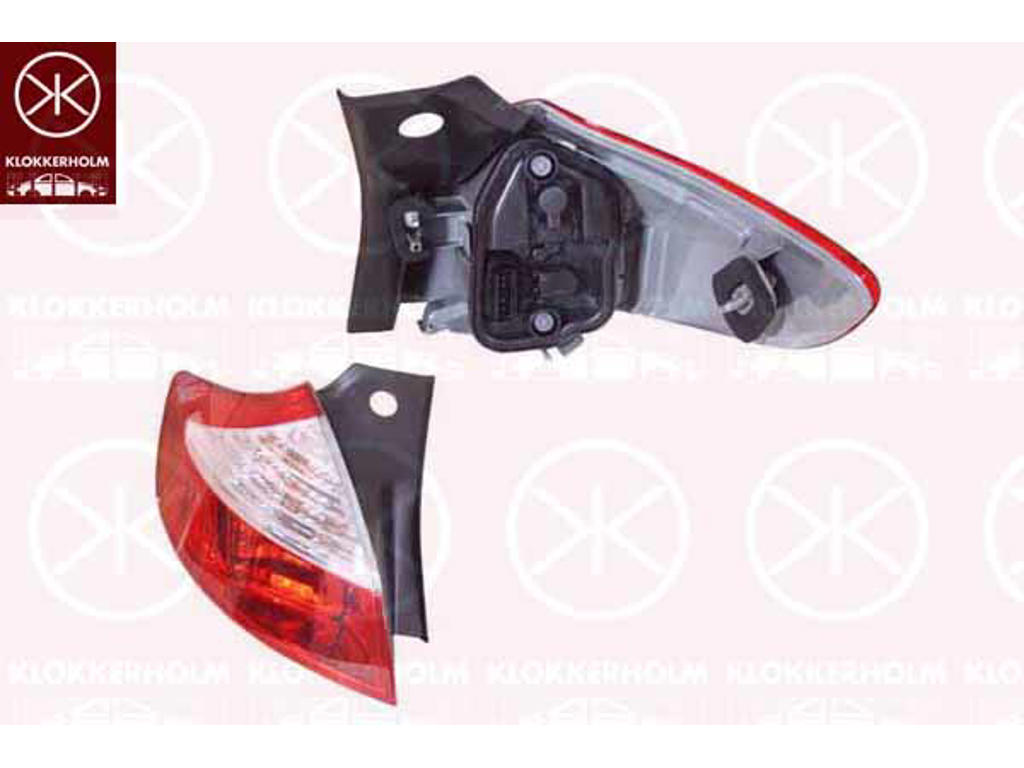 Kombinationsbackljus, med lamphållare, Valeo, Vänster