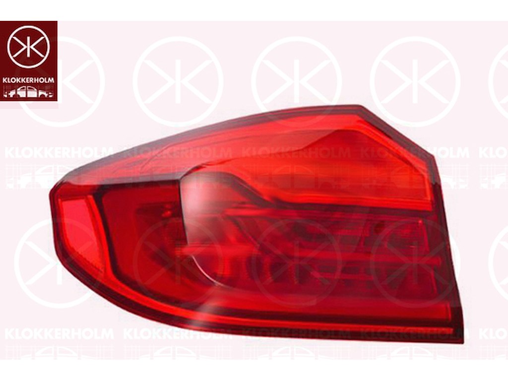 Tail Light Assembly, Left, Outer section, LED, with bulb holder