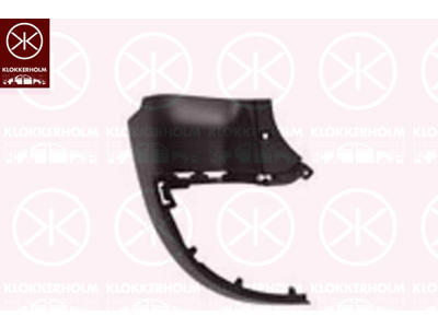 Bumper, w/primer, for vehicles with back doors, Left Rear