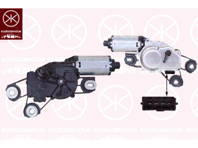 Vindrutetorkarmotor, 5-drs, Bak, Spänning [V]: 12