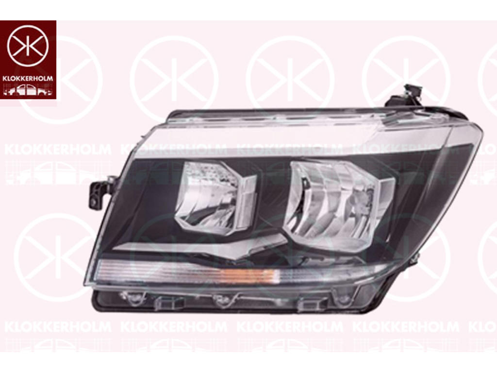 Headlight, Left, H7, H15, with motor for headlamp levelling, H21W, W5W
