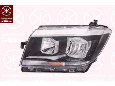 Headlight, Left, H7, H15, with motor for headlamp levelling, H21W, W5W