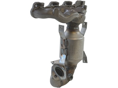 Catalytic Converter, with mounting parts, Euro 4, with environmental seal: 001