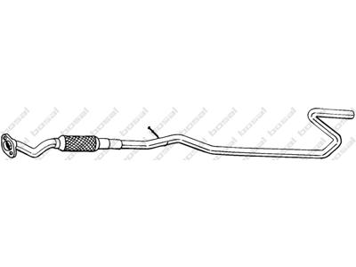 Exhaust Pipe, See accessories list for additionally required parts:  